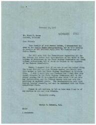 ["The document discusses the issue of the width of right-of-way for farm-to-market roads and explains that there are no federal regulations setting a minimum width. The decision on right-of-way width is left to the state highway department and local authorities, with federal approval required. The document advises the recipient to address the issue with the Oklahoma State Highway Commission in order to seek relief. The document also mentions a petition from residents in Chelsea, Oklahoma, expressing opposition to the alleged requirement of an 80-foot right-of-way for roads. The congressman promises to investigate and provide further information."]