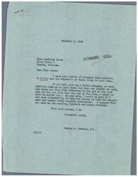 ["Gertrude Boyer writes to Congressman George Schwabe asking for assistance in getting the Rural Electrification Administration to extend their lines to her home in Oklahoma, as they had promised. Schwabe responds, asking for more specific information in order to assist her and mentions that he has received similar inquiries from others in the area. Additionally, Schwabe mentions that he personally owns a farm in the area and is interested in seeing the lines extended to serve the community. He requests detailed information from the Rural Electrification Administration in order to provide answers to his constituents."]