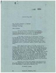 ["The Meinzer family from Chelsea, Oklahoma had been waiting for their electricity connection since 1939, but due to material shortages and lack of suitable bids from contractors, the construction of power lines to their property had been delayed. Congressman Schwabe's office had taken up the matter with the Rural Electrification Administration, who assured that the lines would be built as soon as materials became available. The family had reached out to Congressman Schwabe for assistance, and his office was actively working to expedite the process."]