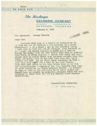 ["The document from the Muskogee Plumbing Company to George Schwabe discusses the delay in providing electric service to a rural area in Cherokee County, despite the efforts made by the Cooperative. The company explains that funds for construction in Oklahoma and 21 other states have been used up, and urges members to write to their congressman to request a deficiency allocation for construction funds. The situation is urgent as without this allocation, service may not be available until July 1st."]