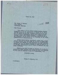 ["Mr. George H. Greiner, City Manager of Cleveland, Oklahoma, wrote to Congressman George B. Schwabe seeking information about Section 13 of Public Law 605, which relates to the number of affected inhabitants. Schwabe contacted the Solicitor of the Rural Electrification Administration, who confirmed that there have been attempts to change the number of affected inhabitants but no amendments have been passed. Greiner thanked Schwabe for the information and requested further clarification on the issue."]