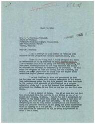 ["The document is about the importance of supporting the Rural Electrification Administration program and the need for funds to continue expanding rural electrification. There is opposition from private utilities, but the program is necessary to provide affordable electricity to rural areas. The writer urges the Congressman to support bills that will help fund the program and asks for cooperation in this effort."]