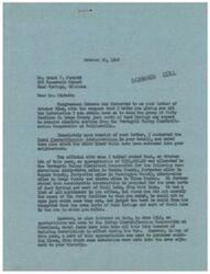 ["Mr. Grant F. Pickett from Sand Springs, Oklahoma wrote to Congressman Schwabe requesting information on when a group of forty families in Osage County can expect to receive electric service from the Verdigris Valley Electrification Cooperative. The Rural Electrification Administration stated that construction is proposed for the area north of Sand Springs and east of Shell Lake. Materials have been difficult to obtain due to shortages caused by government restrictions during the war. Congressman Schwabe is willing to help expedite the extension of electrical service into the community. Mrs. A. L. Warren, Secretary, assured Pickett that they will investigate and provide updates on the progress. Congressman Schwabe requested Warren to obtain information and respond to Pickett promptly."]