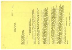 ["George B. Schwabe is writing to Mr. H. W. Tucker of the General Accounting Office regarding a delayed refund bond and allotment claim for Mr. William Porter. Schwabe expresses concern over the delay in processing the claim and urges Tucker to expedite the payment to Mr. Porter."]