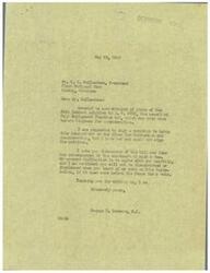 ["R.F. Mullendore, President of the First National Bank in Hominy, Oklahoma, wrote to Congressman George Schwabe expressing his disapproval of H. R. 2232, the Fair Employment Practice Act. He urged Schwabe to study the bill carefully and vote against it if he agreed with Mullendore's concerns about the legislation. Schwabe responded, indicating that he had not and would not sign a petition to bring the bill to the floor for discussion. He also expressed his agreement with Mullendore's concerns and assured him that he would not be disappointed with Schwabe's vote on the legislation if it came before the House for a vote."]