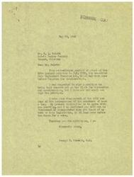 ["Mr. Hulett of the Hulett Lumber Company wrote to Congressman Schwabe expressing his disapproval of the Fair Employment Practice Act (H.R. 2232). He outlined his concerns about the bill, including government overreach, increased taxes, and potential for labor disputes. Congressman Schwabe responded, indicating that he shared Hulett's concerns and would not sign a petition to support the bill. Schwabe assured Hulett that he would vote against the legislation if it came before the House."]