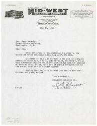 ["The Mid-West Creamery Co. is writing to Honorable  Geo. Schwabe to express their opposition to the \"Fair Employment Practice Act\" HR 2232, which they believe is totalitarian in nature. They are requesting that Schwabe take action to prevent the passage of the Act."]