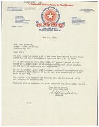 ["The document is a letter expressing opposition to the Fair Employment Practice Act, H.R. 2232, believing it will cause misunderstanding and false charges between employers and employees. The writer requests the recipient's support in opposing the bill. The document is signed by the manager of The Star Printery."]