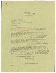 ["The document is a letter from George B. Schwabe, a congressman, responding to a letter from the President of Midcontinent Map Company, E. K. Frank, regarding the Fair Employment Practice Act. Schwabe expresses his opposition to the bill and states that he has received numerous letters from constituents who also oppose it. He also mentions sending a map to Frank and offers to obtain a list of other maps if needed. Additionally, there is a mention of a bulletin from the Oklahoma Retail Merchants Assoc. urging the defeat of the bill."]