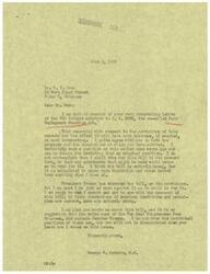 ["Mr. Dunn writes to Congressman Schwabe expressing his opposition to the Fair Employment Practice Act and his concerns about its potential negative impact on businesses. He criticizes the bill for giving too much power to a small group of individuals and creating a system that could lead to racketeering and blackmail. Dunn urges Schwabe to vote against the bill and suggests contacting other Oklahoma congressmen to express similar sentiments. Schwabe responds, agreeing with Dunn's views and stating his opposition to the bill as well."]