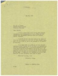 ["Mr. Tayloe of Tayloe Paper Company in Tulsa, Oklahoma, wrote to Congressman George Schwabe expressing disapproval of H.R. 2232, the Fair Employment Practice Act. Schwabe responded that he did not support the bill in its current form and appreciated hearing from constituents on controversial issues. Tayloe believed that the issue should not be solved through legislation."]