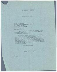["The document from Calhoun Hydraulic Equipment Company expresses their opposition to the Fair Employment Practices Act and requests George B. Schwabe's assistance in defeating the act. Schwabe responds, stating that he is also against the act and will vote against it if it comes to a vote in Congress. He advises Calhoun to use their influence with their own Congressman and other New Deal Democratic Members of Congress who support the act."]