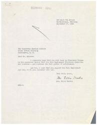 ["Mrs. Ellis Martin writes to Honorable Charles Schwabe urging him to support President Truman's desire to continue the Fair Employment Practices Committee with full enforcement powers. She also urges him to support the Full Employment bill and help it pass into law quickly."]