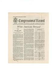 ["The document is a speech given by Honorable  John E. Rankin in the House of Representatives, discussing the betrayal of white Americans in New York by the passage of a fair employment practice law. He criticizes the Communist Party and Governor Dewey for supporting the law, which he believes will persecute white Americans in business. Rankin also highlights the lack of representation of white Americans in the Committee on Fair Employment Practice, suggesting discrimination against them. He warns against supporting the bill and the organization behind it, emphasizing the importance of protecting the rights and freedoms of white Americans."]