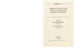 ["The document discusses the analysis of Bill H.R. 2232 to create a permanent Fair Employment Commission, highlighting concerns about the extensive powers granted to the commission, lack of judicial oversight, and potential infringement on fundamental rights such as the right to a jury trial. The speaker criticizes the bill for giving the commission unchecked authority and raising questions about its implications for democracy and freedom in America."]