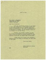 ["Mrs. Vera P. Shrewsbury wrote a letter to Congressman George B. Schwabe endorsing H. R. 2497, a bill aimed at improving salary and wage administration in the Federal Service. The bill is pending in the House Committee on Civil Service and hearings are expected to start later in the month. Congressman Schwabe is currently out of Washington but the letter will be brought to his attention upon his return."]