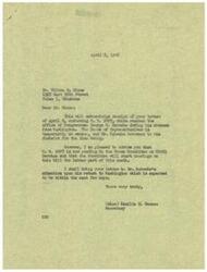 ["Mr. Dixon wrote to Congressman Schwabe endorsing H.R. 2497, a bill that would improve the salary and wage administration of Federal employees. The bill is now pending in the House Committee on Civil Service and hearings will begin later in the month. Congressman Schwabe is currently out of Washington but will be informed of Mr. Dixon's letter upon his return."]