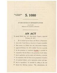 ["This text is an act to amend Public Law 347 from 1917 regarding vocational education. It specifies the appointment of administrators, directors, supervisors, and teachers in accordance with the laws of each state to carry out the provisions of the Act. It was passed by the Senate on June 14, 1945."]