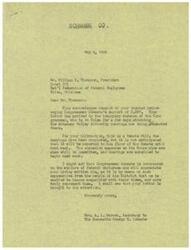 ["The document is addressed to Congressman Schwabe urging him to support Senate Bill S-807, which aims to correct inequities in the compensation of federal employees. The document emphasizes that the bill is necessary to bring federal employee salaries in line with those in the private sector and to address the increased cost of living. It also mentions that hearings for the bill have been completed and it is expected to be reported to the Senate floor soon. Congressman Schwabe is encouraged to support the bill and use his influence with colleagues in Congress."]