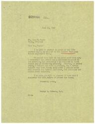 ["John W Sager, a Federal employee from Bixby, Oklahoma, wrote to Honorable  George B. Schwabe urging his support for the Federal Employees Salary Adjustment Bill. Schwabe responded, stating that the bill had already passed in the House and he supported it. He believed that the Senate may have a different approach, but was confident that a measure benefiting Federal employees would be adopted."]