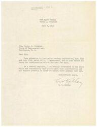 ["The document is addressed to Honorable  George B. Schwabe, a member of the House of Representatives, urging him to support pending legislation H.R. 2497 and H.R. 2703. The sender, a Federal employee, emphasizes the importance of these bills and requests Schwabe's assistance in ensuring their passage into law."]