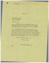 ["Mrs. Marie M. Mott wrote a letter to Congressman George B. Schwabe requesting support for a bill to increase the salaries of federal employees in her line of work. She explained her difficult financial situation as a draftsman for the United States Engineers and expressed her hope that the congressman would use his influence to pass the necessary bills. Congressman Schwabe responded, stating that he would consider voting for the bill and expressing his belief that Mrs. Mott's salary should be increased."]