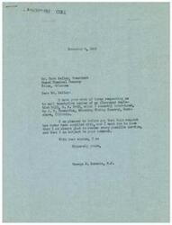 ["George B. Schwabe received a request from Park Kelley to mail 25 copies of his fluorspar depletion bill to J. G. Trewartha at Mahoning Mining Company. Schwabe complied with the request and encouraged Trewartha to contact Congressmen in support of the bill."]