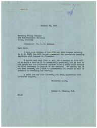 ["The document is a series of correspondence regarding H.R. 3963, a bill to make permanent the provisions granting depletion with respect to fluorspar. The Mahoning Mining Company is seeking support for the bill from various individuals and organizations, including Senator Hatch, and is arranging for potential testimony in support of the measure. The company is also providing information on individuals who may be willing to appear at hearings on the bill. George B. Schwabe expresses a willingness to accommodate and arrange a hearing on the bill."]