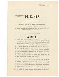 ["The document is a bill introduced in the House of Representatives during the 79th Congress, 1st session, by Mr. Gossett. The bill aims to amend the Interstate Commerce Act to establish a uniform classification and scale of class rates for railroad freight transportation throughout the United States. The bill outlines the procedures for creating and implementing the uniform classification and rates, as well as the Commission's authority in this process. It also specifies that existing commodity rates, exceptions, and special rates will not be affected by the proposed changes."]