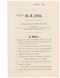 ["This text introduces a bill, H.R. 2764, which aims to amend section 409 of the Interstate Commerce Act in relation to freight forwarders utilizing the services of common carriers by motor vehicle. The bill outlines provisions for joint rates or charges, agreements between freight forwarders and common carriers, and the cancellation or withdrawal of joint rates. It also specifies that no new joint rate can be established unless an existing rate is already in effect."]