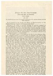 ["This act aims to expedite the provision of housing for persons engaged in national defense activities and their families in areas facing housing shortages. It authorizes the Federal Works Administrator to acquire land, plan, design, construct, and maintain housing and community facilities. The cost of housing units is capped, and the Administrator is given authority to deal with property acquired under the act. The act also authorizes appropriations for carrying out its purposes and administrative expenses. It outlines provisions for the termination and disposal of property once the national defense emergency ends, as well as guidelines for wages and safety standards."]