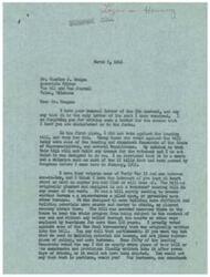["The document from George B. Schwabe to Charles J. Deegan addresses Deegan's criticism of Schwabe's vote against a housing bill. Schwabe explains his reasons for voting against the bill, stating that he believes it would not benefit veterans and instead create more bureaucracy. He defends his vote as being in the best interest of the people and not based on partisanship. Deegan's response accuses Schwabe of not supporting affordable housing for constituents and criticizes him for not prioritizing their interests over political alliances. Schwabe's letter is a detailed response to Deegan's accusations, explaining his rationale for voting as he did."]