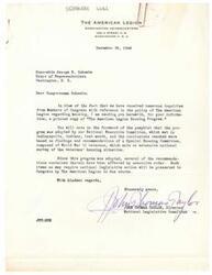 ["The American Legion has adopted a housing program based on the findings and recommendations of a Special Housing Committee composed of World War II veterans. The program requires national legislative action, and some recommendations have already been implemented by executive order. The program aims to address the housing needs of veterans and will be presented to Congress in due course. The Legion is actively working to speed up housing for veterans and has plans for community action to implement the program."]