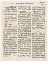 ["This document is a compilation of rent regulations for housing, including various amendments. It outlines the prohibition against higher than maximum rents, minimum services and equipment requirements, adjustments and other determinations, enforcement procedures, and exceptions for certain types of housing accommodations. The regulations also address leases with options to buy, housing rented to the National Housing Agency, and resort housing exemptions."]