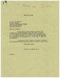 ["The document from George B. Schwabe expresses interest in receiving information regarding the analysis of questions submitted to the Plumbing and Heating Industry by the Domestic Engineering Company. The questions relate to the industry's ability to meet the demand for G.I. housing and the factors affecting production. The Domestic Engineering Company is conducting a survey to gather information from manufacturers in the industry, with the goal of finding solutions to production challenges. Mr. Schwabe expresses willingness to receive the results of the analysis in tabulated form."]