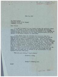 ["The document consists of letters from Fred Lookout, the Principal Chief of the Osages, to Congressman George B. Schwabe and Congressman Jed Johnson regarding the reduction of the Osage budget and the impact on their people. Lookout expresses concern over the recommendations made by a delegation in Washington and urges the congressmen to restore the full amount of their budget estimate. He also highlights the results of the recent tribal election, where members of the delegation were defeated, indicating that their actions did not align with the wishes of the Osage people. Lookout requests support in ensuring the full budget is restored during the appropriation bill consideration."]
