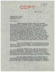 ["The document is proposing a final settlement with Oklahoma Indians by paying each enrolled Indian or their heirs $3,000, ending federal jurisdiction over them. The writer argues that the current system is wasteful and proposes a total cost of $240,000,000 for the settlement compared to the projected $775,000,000 if the current system continues. The writer believes that the Indians should no longer be under the control of the Indian Bureau and should not be a burden on taxpayers. They ask for the Senator's support in introducing the bill in the Senate."]