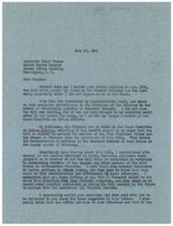 ["The document is addressing a bill, H.R. 2294, which seeks to vest exclusive jurisdiction in the Secretary of The Interior in determining heirship of deceased Indians. The document expresses concern about the bill's potential impact on Oklahoma Indians and requests that the bill be amended in the Senate to exclude all Oklahoma Indians from its operations. The document also mentions communication with attorneys and individuals in Oklahoma who believe the bill would be detrimental to their interests."]