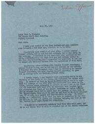 ["The document is discussing H. R. 2294, a bill related to Indian affairs, and efforts to ensure that Oklahoma Indians are exempt from its provisions. The document details conversations and actions taken by the sender to address this issue, including contacting Senator Thomas and Senator Moore. Senator Moore is supportive of exempting Oklahoma Indians from the bill. The sender believes it is unlikely that the bill will pass without amendments to address the concerns of Oklahoma Indians."]