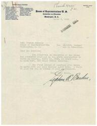["The document is a letter from Graham A. Barden, Chairman of the Committee on Education, to George Schwabe regarding scheduled hearings on legislation for Federal Aid to Education. The hearings are set to begin on April 10, 1945, and Schwabe is invited to attend at his convenience."]