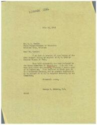 ["Mr. Schwabe received a letter from Mr. Grable urging his support of S. B. 1080 by Senator Thomas of Utah. He does not know much about the bill but is inclined to support it if it is reported favorably by the House Committee on Education."]