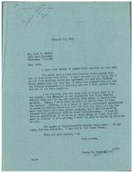 ["Levi B. Gritts wrote to Congressman George B. Schwabe and Senator E.H. Moore in July 1945, asking for assistance with H.R. Bill No. 341, known as the Keetoowah Bill, which would provide more authority to the Keetoowah Society. Congressman Schwabe's office acknowledged Gritts' letter and said it would be brought to the Congressman's attention. Senator Moore's office replied, stating that the Senator is busy but will consider the bill, ensuring it does not conflict with the Wheeler-Howard Act. Gritts later wrote to Schwabe again in October 1945, expressing concern about the bill's delay and mentioning his previous communication with Senator Moore. Schwabe responded, stating that he had not been present during any discussions between Gritts and Senator Moore regarding the bill. He also mentioned that Congressman Stigler, the bill's author, had returned to Washington and would address the matter."]