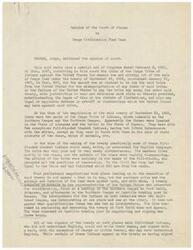["The Osage Tribe of Indians filed a claim against the United States for misappropriation of funds and failure to pay them under a treaty from 1865. The treaty was negotiated with limited language abilities of the Osages and the interpretation of the terms, particularly the \"civilization fund,\" was disputed. The Osages protested when they learned the fund was being used for other tribes and have been complaining and seeking legal assistance since then. The bone of contention is the language in the treaty regarding the sale of land and the creation of the civilization fund."]