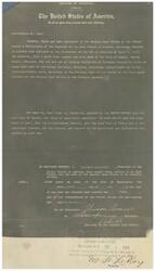 ["This text is a record of a patent granted to the Town of Pawnee, Oklahoma for a tract of land. The patent was issued by President Theodore Roosevelt in 1908, in accordance with an Act of Congress. The patent grants the land to the town for their use, subject to certain conditions and limitations."]