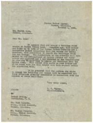 ["The document informs Mr. Hayden Lane that he must vacate a building on Pawnee Tribal land within 60 days, as requested by the Pawnee Tribal Councils and approved by the Commissioner of Indian Affairs. Lane is asked to remove all buildings from the tribal land within the prescribed time, with consideration given to the interests of others claiming occupancy."]