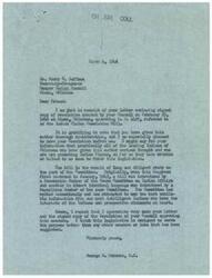 ["The Quapaw Indian Council in Miami, Oklahoma has approved the Indian Claims Commission Bill (H.R. 4497) and sent a resolution to Representative  George B. Schwabe in support of the legislation. Representative  Schwabe acknowledges receipt of the resolution and expresses gratitude for their support, stating that the bill has been carefully considered and is supported by many leading Indians in Oklahoma. The bill was the result of collaboration between Democratic and Republican members of the House Committee on Indian Affairs and is seen as serving the interests of Indians and prospective claimants better than any other proposed measure."]