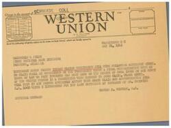 ["The document is a telegram regarding the passing of a bill related to Indian claims. It mentions a final issue by the Indian Claims Commission and an amendment that states no claim shall be made on the heirs of such issue. The telegram also mentions an appropriation bill that may affect the Osage claim and questions if a bill introduced by George B. Schwabe will be helpful."]