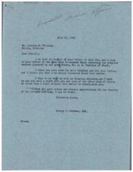 ["The document is a correspondence between Charles Whiteday and Congressman George B. Schwabe regarding the Indian Settlement Bill. Whiteday expresses his support for the bill, which aims to do away with the Indian Bureau and make a final settlement with the Indians. Schwabe assures Whiteday of his concern and plans to discuss the matter further with him upon returning home. Whiteday also mentions writing to Senator Moore in support of the bill."]