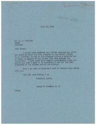 ["The document is a letter discussing a proposed bill by O.K. Chandler to pay Oklahoma Indians a specific sum of money in settlement of their claims against the Government. The document highlights the importance of the bill in providing justice, saving money, and transferring land and property to the State. The writer urges Congressman Schwabe and Senator Moore to support the bill, emphasizing its benefits for Oklahoma citizens and veterans."]
