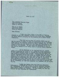 ["The document discusses a bill that was reported out of the House Committee on Indian Affairs creating an Indian Claims Commission. The bill aims to provide a better system for handling Indian claims, as the current process is deemed inadequate. The document discusses the history of Indian claims and the challenges faced in obtaining successful settlements. The proposed bill would establish a Commission to handle claims in a more efficient and fair manner. The author, George B. Schwabe, expresses openness to considering alternative plans if they are presented."]